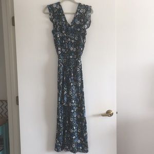 LOFT Floral Jumpsuit